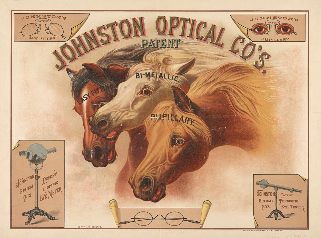 Johnston Optical Co's by Wells & Hope Co., 1883 — digital art print download