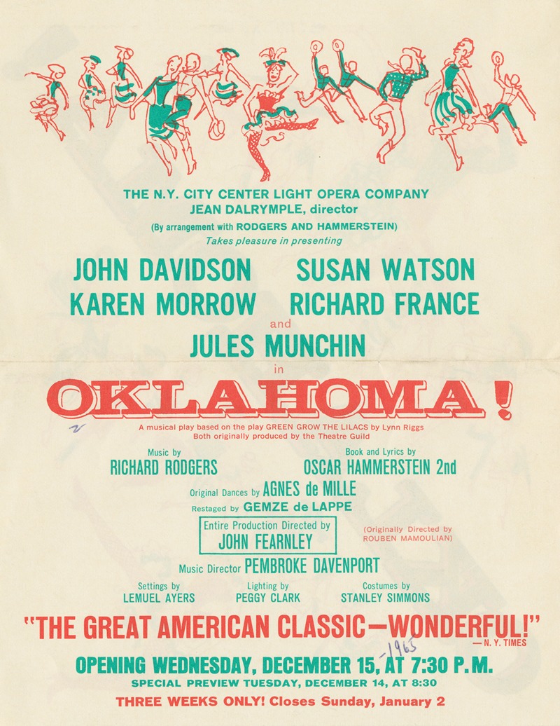 Oklahoma! by Аноним, 1965 — digital art print download