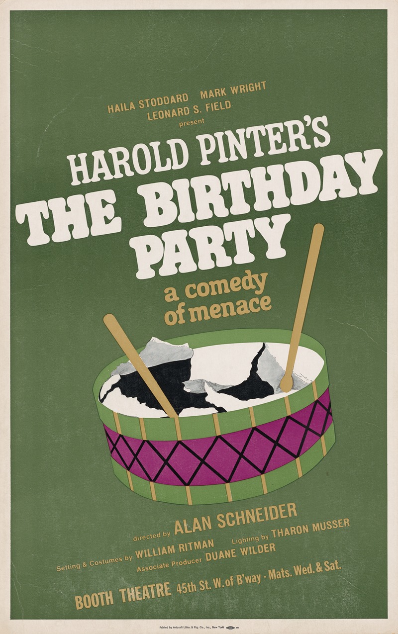 The Birthday Party by Artcraft Lithograph, 1967 — digital art print download