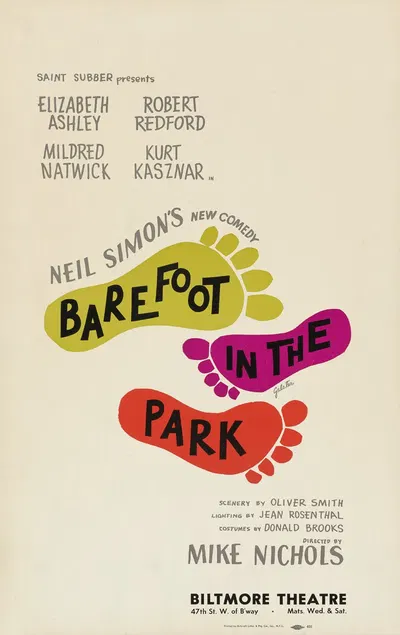 Barefoot in the Park at the Biltmore Theatre by Robert Galster, 1963 — digital art print download