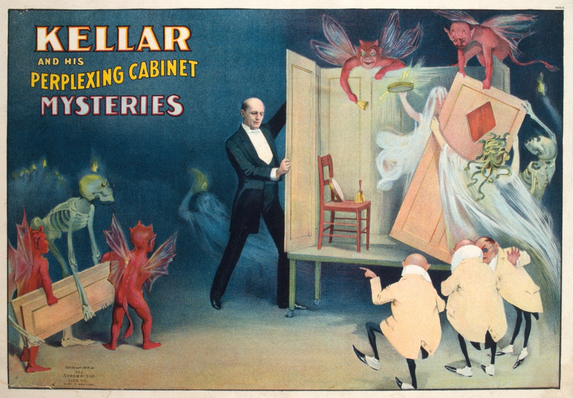 Kellar and his perplexing cabinet mysteries by Стробридж и Ко. Лит., 1894 — digital art print download
