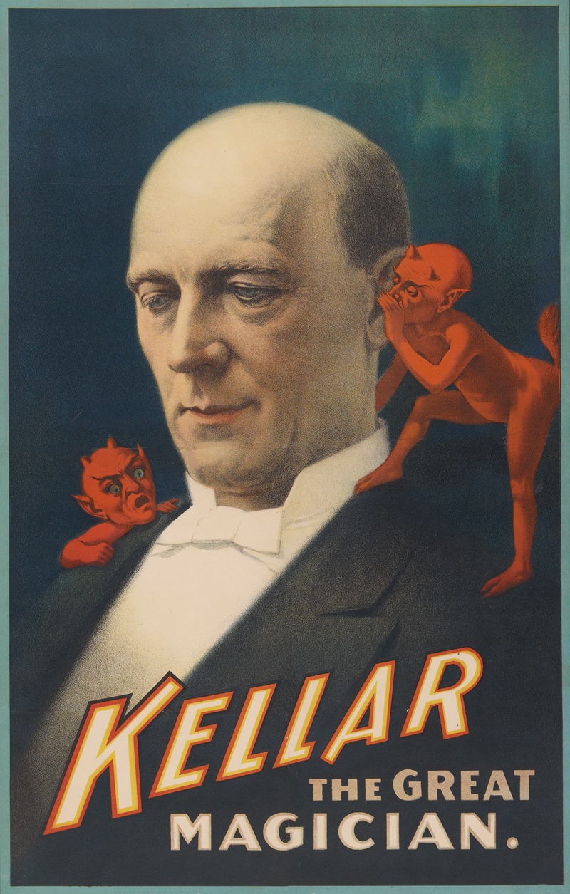 Kellar the Great Magician by Стробридж и Ко. Лит., 1894 — digital art print download