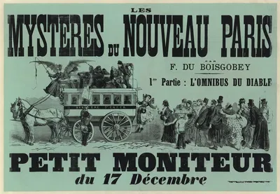 Les Mystères du nouveau Paris par F. du Boisgobey by A. Pougin, 1875 — digital art print download