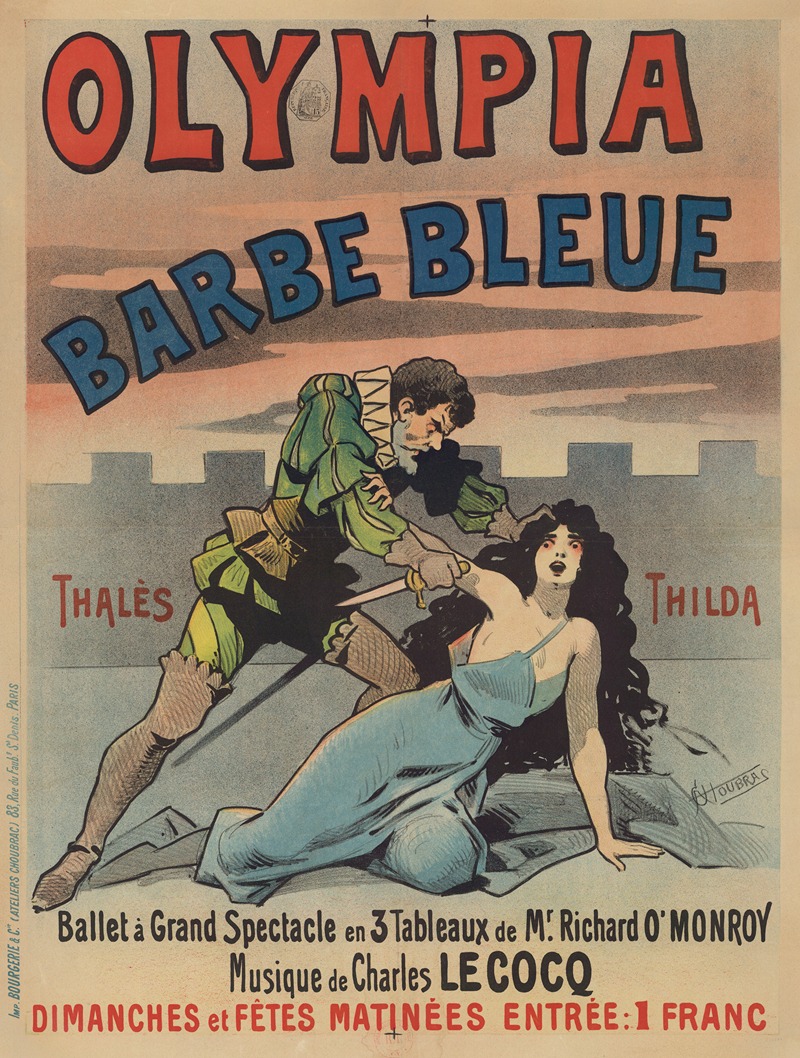Olympia. Barbe bleue by Альфред Шубрак, 1898 — digital art print download