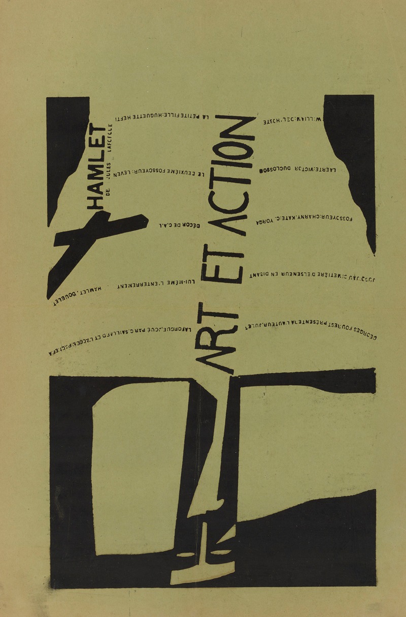 Art et Action. Hamlet de Jules Laforgue by Аноним, 1924 — digital art print download