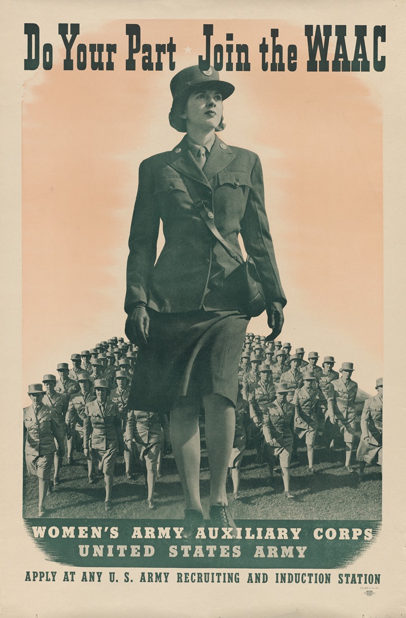 Do Your Part Join the WAAC by Аноним — digital art print download