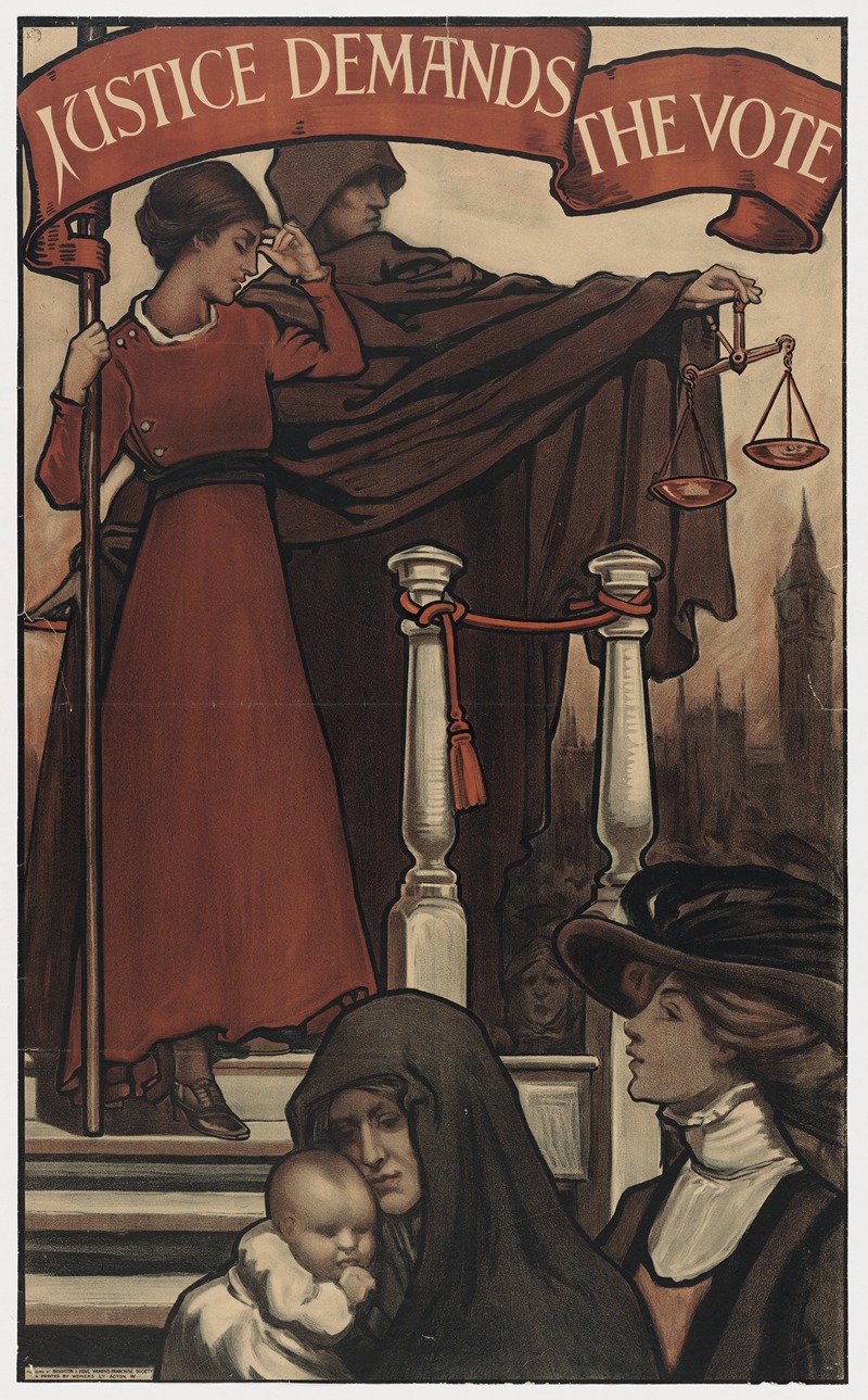 Justice Demands the Vote by Аноним — digital art print download