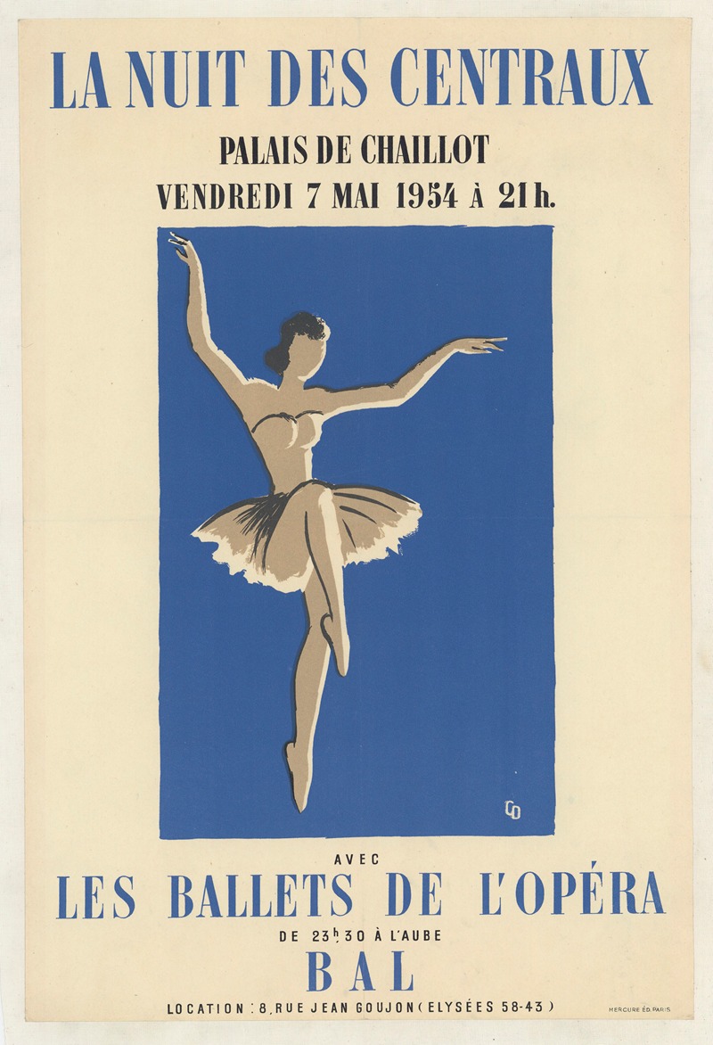 La Nuit de Centraux by Аноним, 1938 — digital art print download