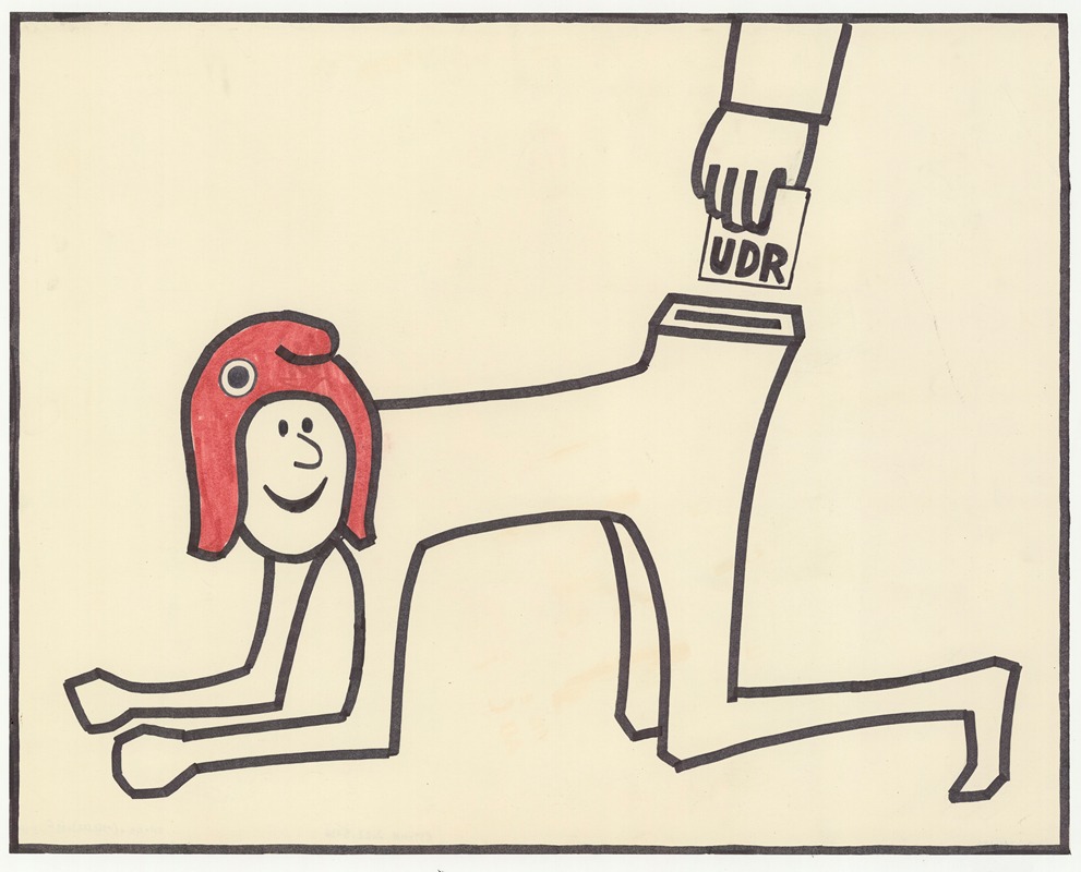 UDR (Marianne urne) by Аноним, 1968 — digital art print download
