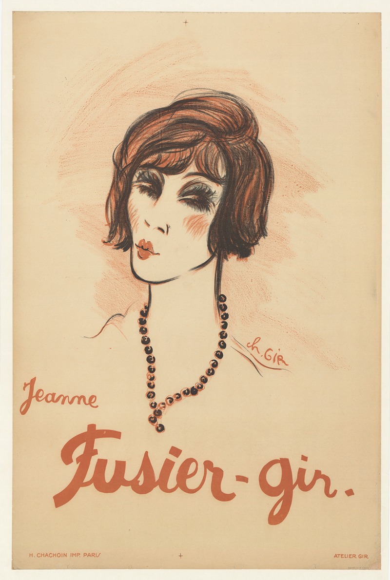 Jeanne Fusier-Gir by Шарль Жир, 1920-1930 — digital art print download