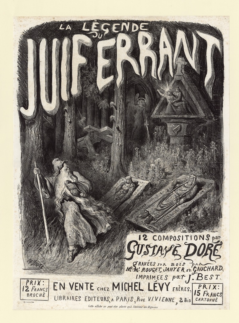 La légende du Juif errant by Гюстав Доре, 1856 — digital art print download