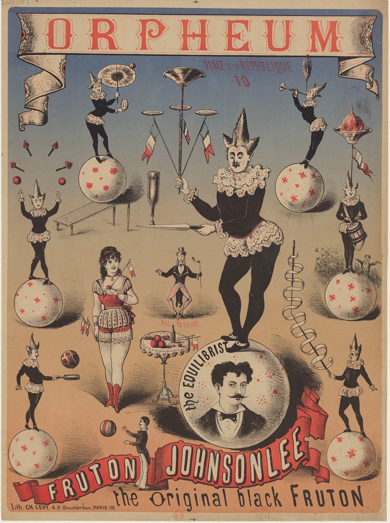 Orpheum… Fruton Johnsonlee… The original black Fruton — Imp. Charles Lévy