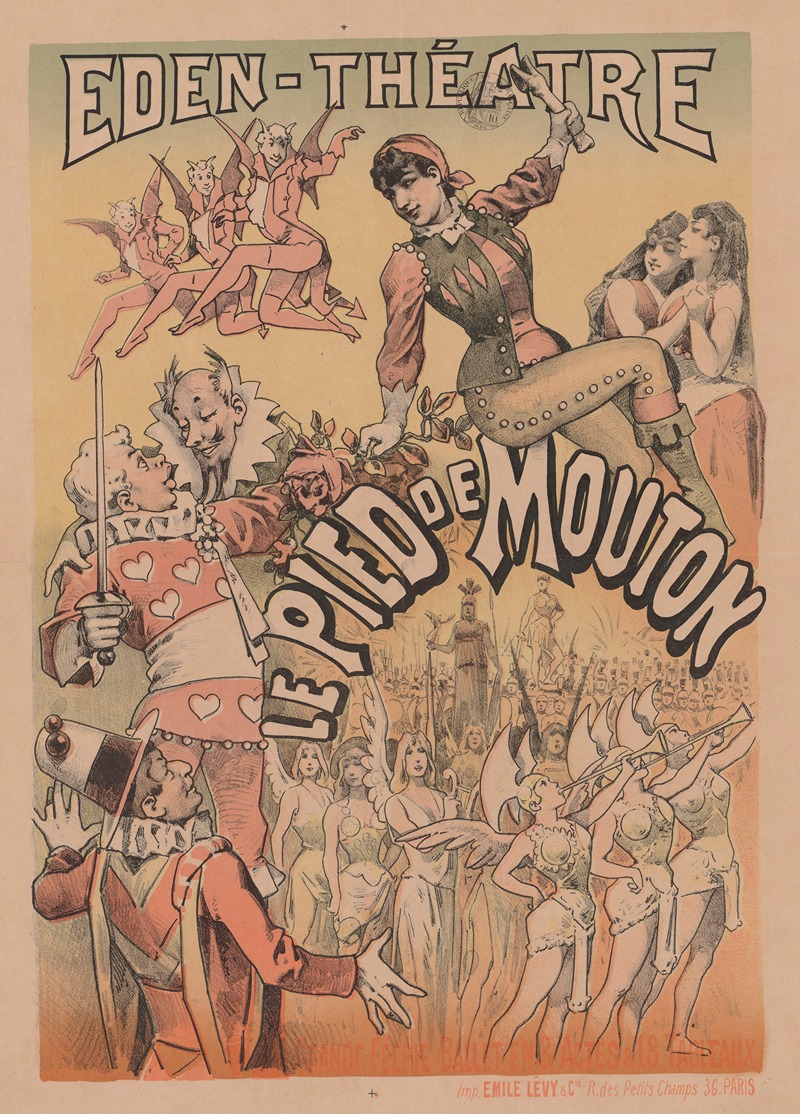 Eden-Théâtre Le pied de mouton — Imp. Emile Lévy