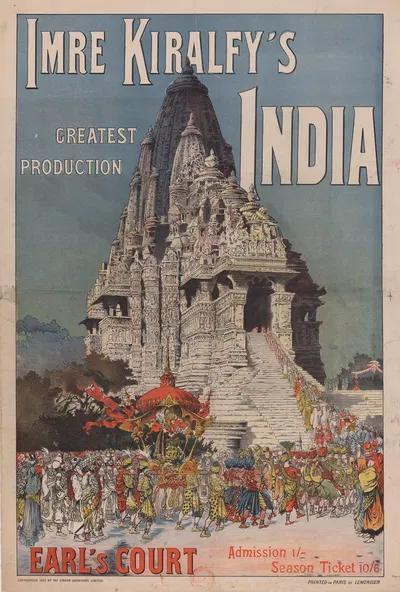 Imre Kiralfy's India, greatest production by Имп. Лемерсье и Ко, 1895 — digital art print download