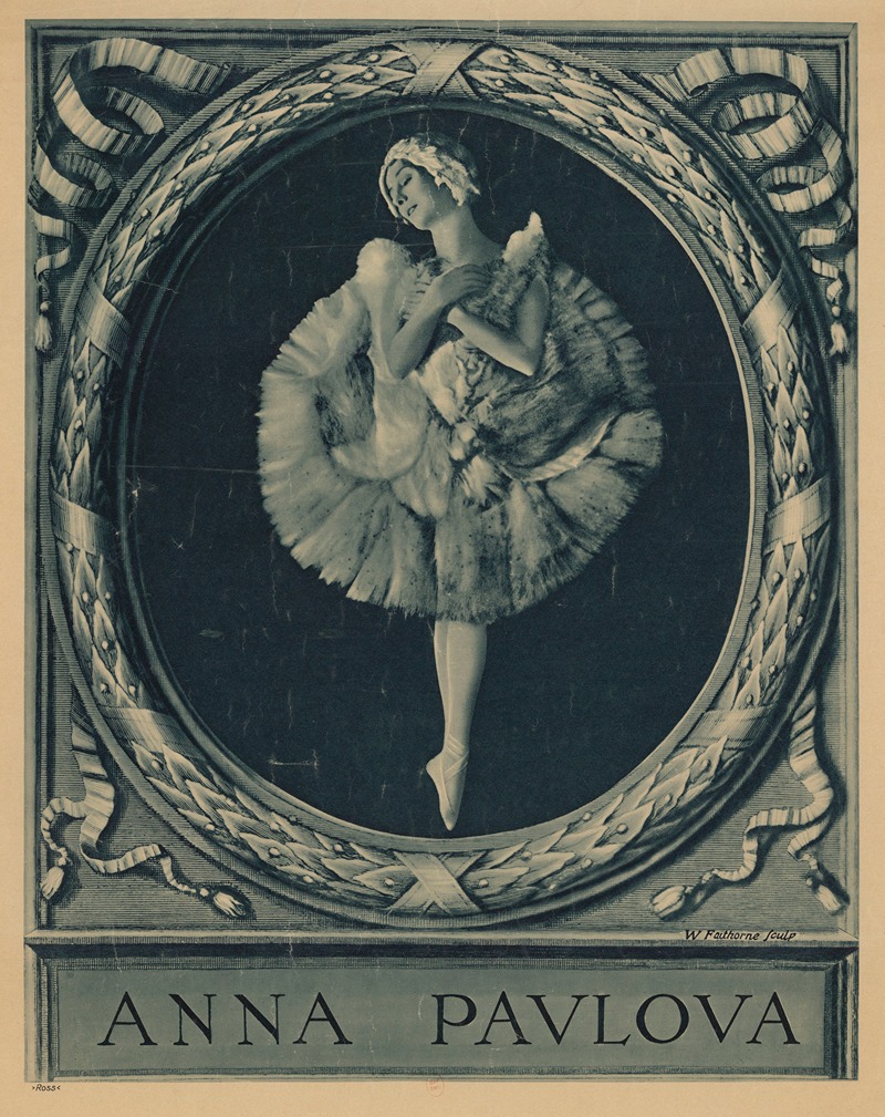 Anna Pavlova by Imp. Ross, 1931 — digital art print download