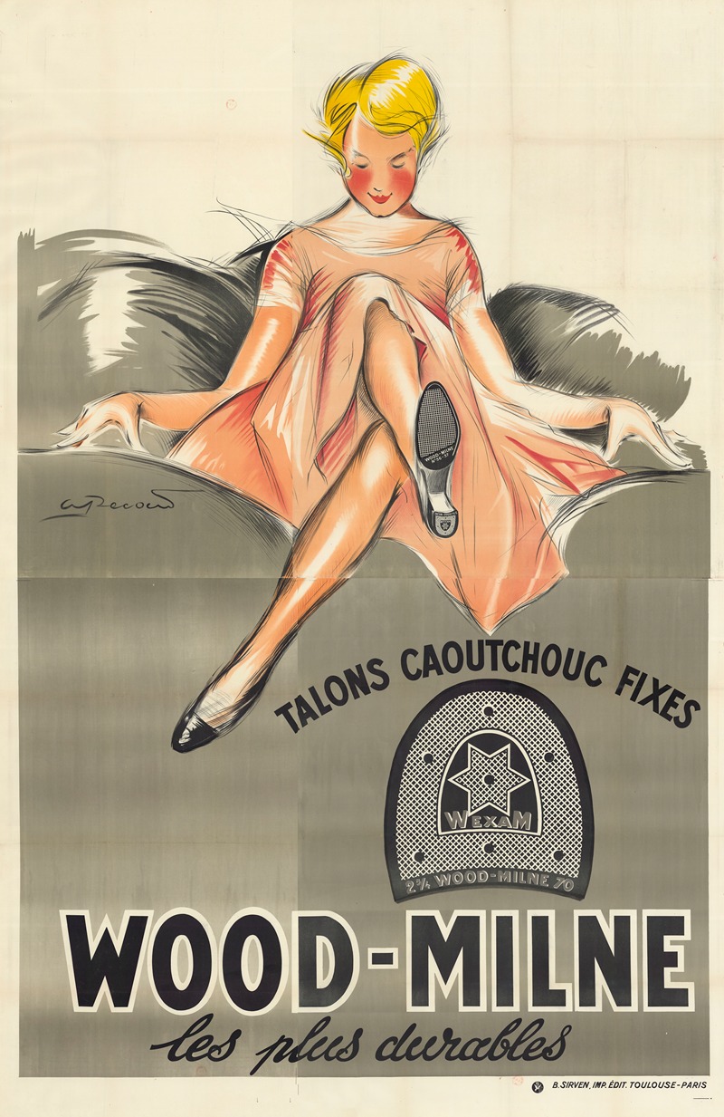 Les Talons caoutchouc fixes. Wood Milne, les plus durables — André Pécoud