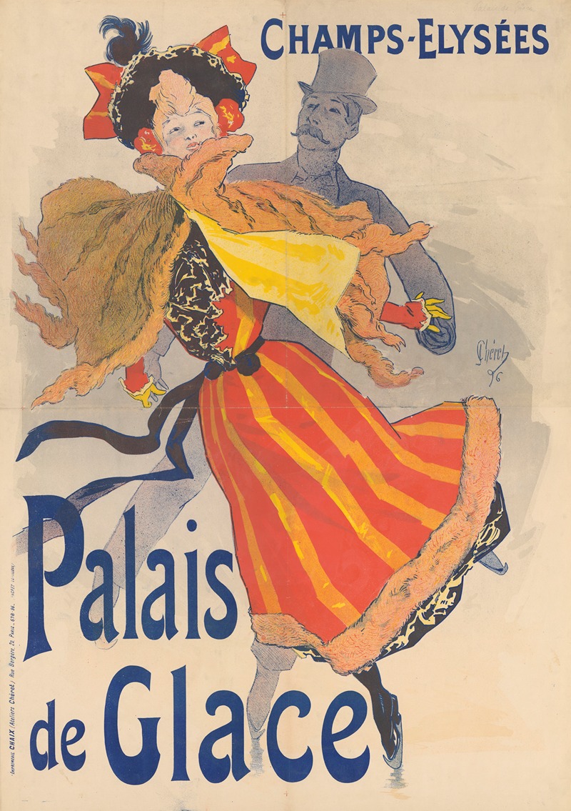 Champs-Elysées, Palais de Glace by Jules Chéret, 1896 — digital art print download