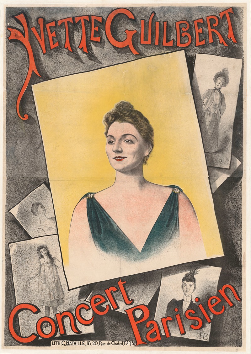 Yvette Guilbert Concert Parisien — Marie-Edmond Höner