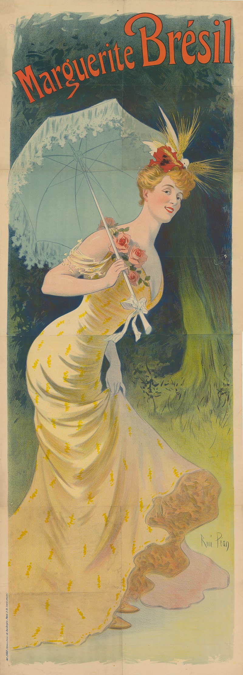 Marguerite Brésil by René Péan, 1905 — digital art print download