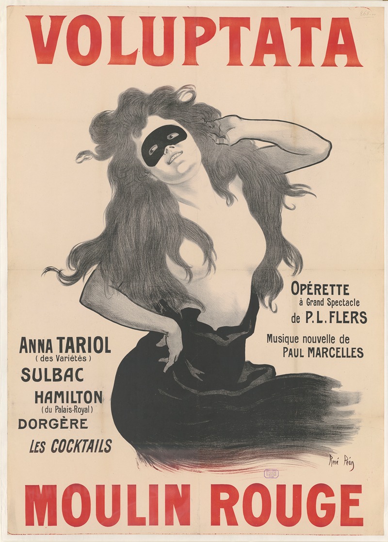 Voluptata by René Péan, 1904 — digital art print download