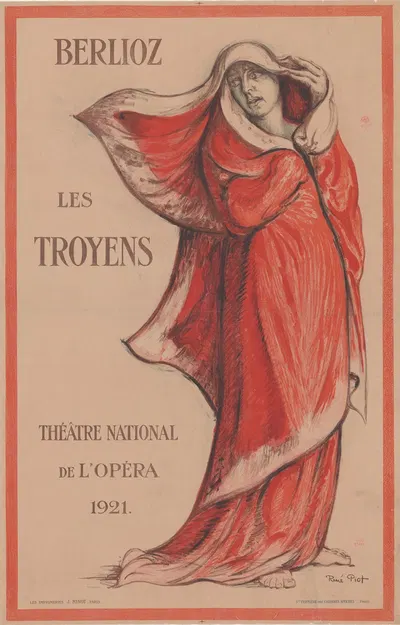Berlioz. Les Troyens. Théâtre National de l'Opéra by Рене Пиот, 1921 — digital art print download