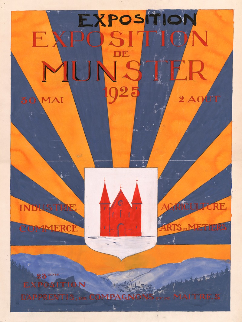 Exposition de Munster, 30 mai – 2 août 1925 by Аноним, 1925 — digital art print download
