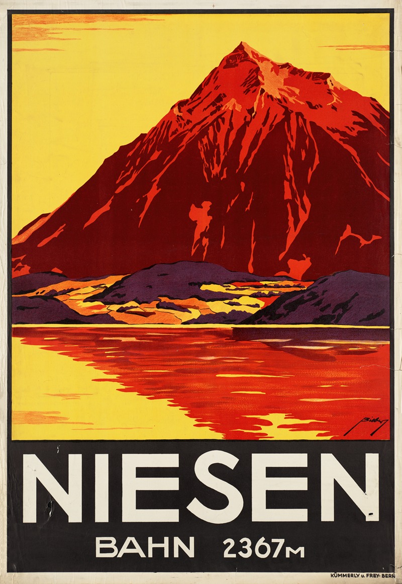 Niesen. Bahn 2367m by Anonymous — digital art print download