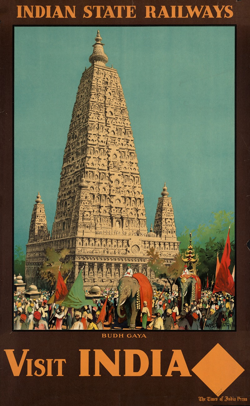 Visit India. Budh Gaya by Аноним — digital art print download