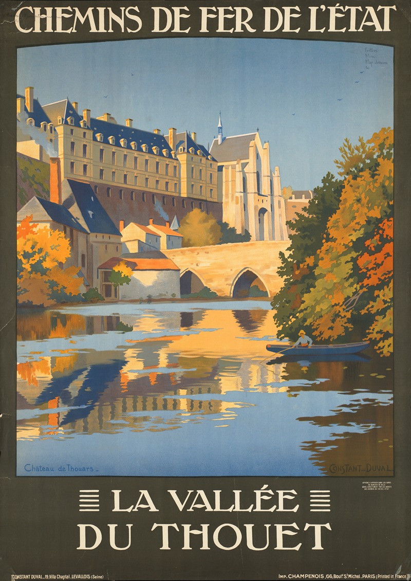 La vallée du Thouet by Constant Duval — digital art print download