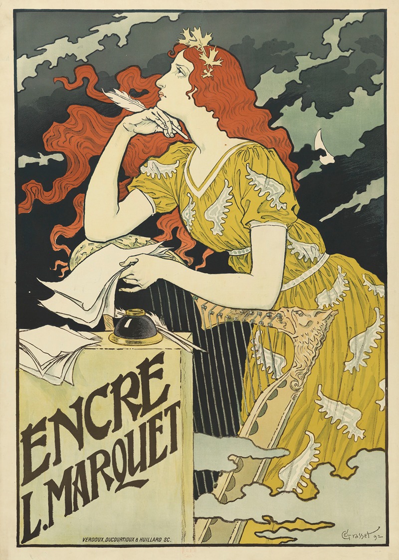 Encre L. Marquet by Эжен Грассе, 1892 — digital art print download