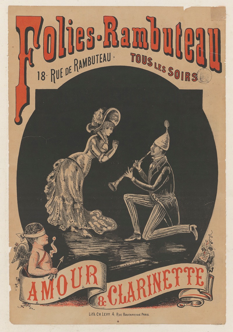 Folies-Rambuteau… Amour et Clarinette — Imp. Charles Lévy