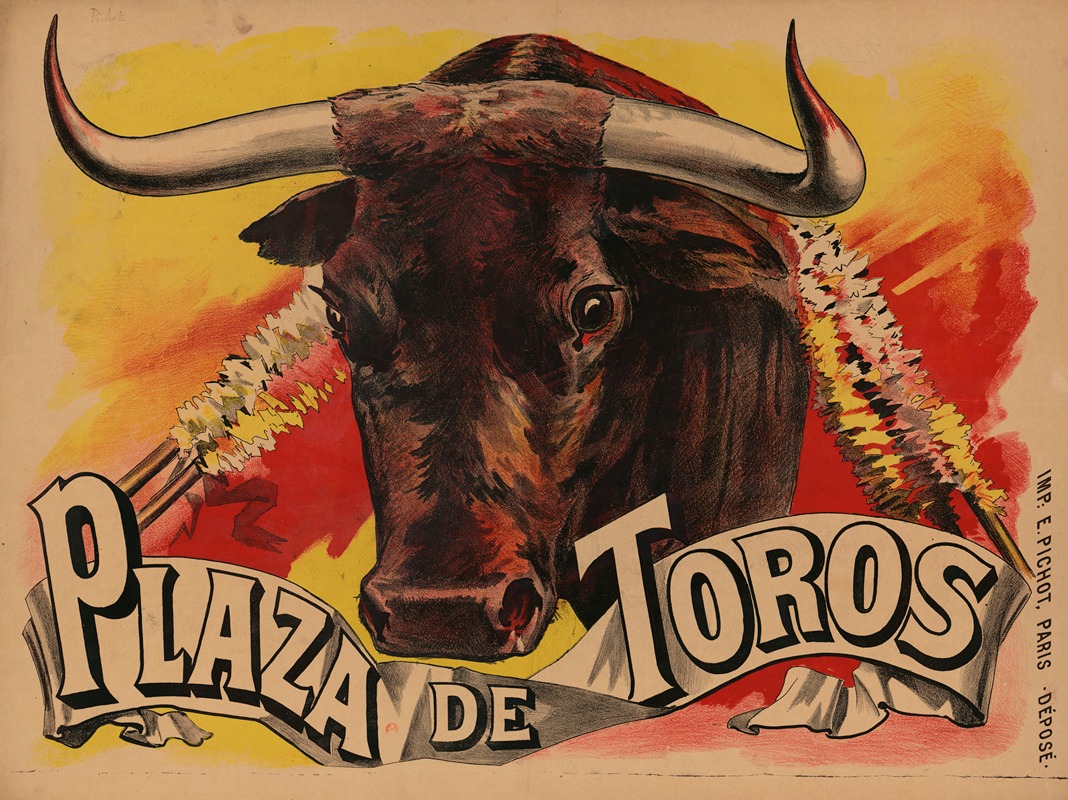 Plaza de toros by Imp. E. Pichot, 1893 — digital art print download