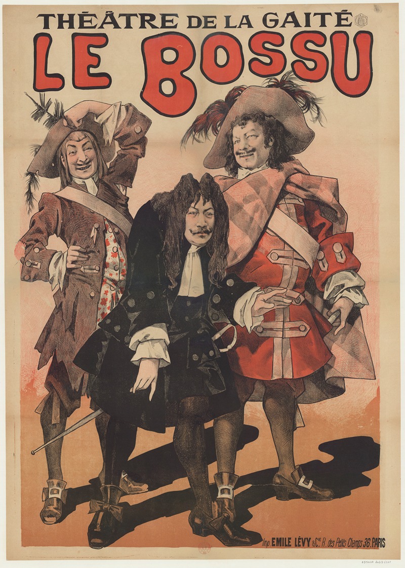 Théâtre de la Gaîté. Le Bossu — Imp. Emile Lévy