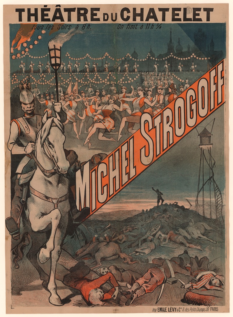 Théâtre du Châtelet. Michel Strogoff by Имп. Эмиль Леви, 1888 — digital art print download