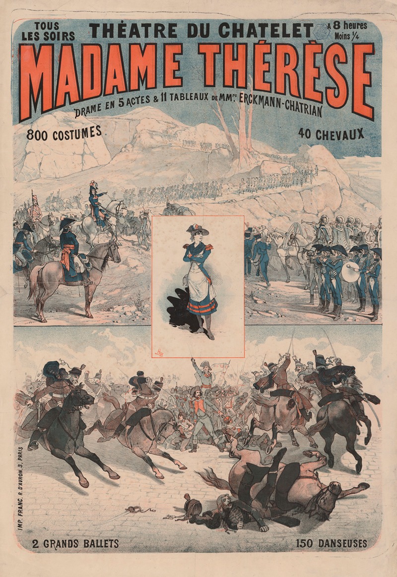 Théâtre du Châtelet… Madame Thérèse — Imp. Franc