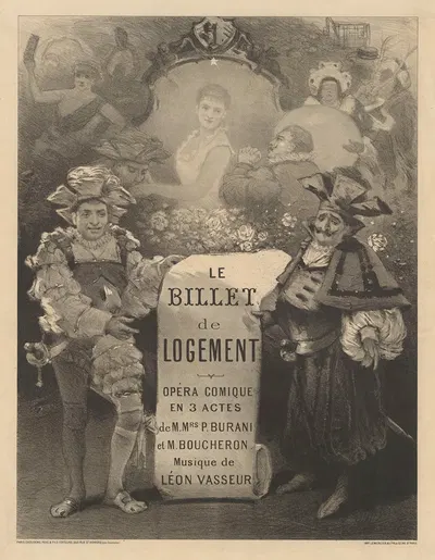 Le billet de logement. Opéra-comique en 3 actes de P. Burani et M. Boucheron by Имп. Лемерсье и Ко, 1879 — digital art…
