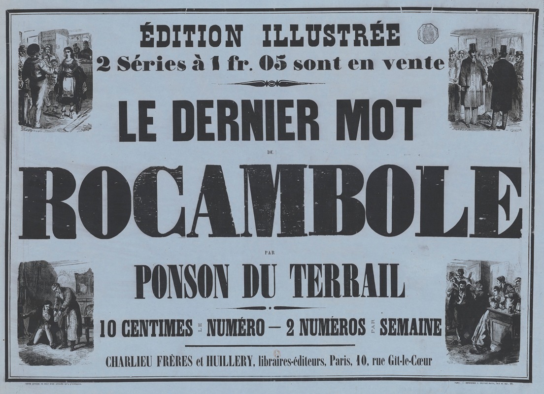 Le Dernier mot de Rocambole par Ponson du Terrail — J. Gerlier
