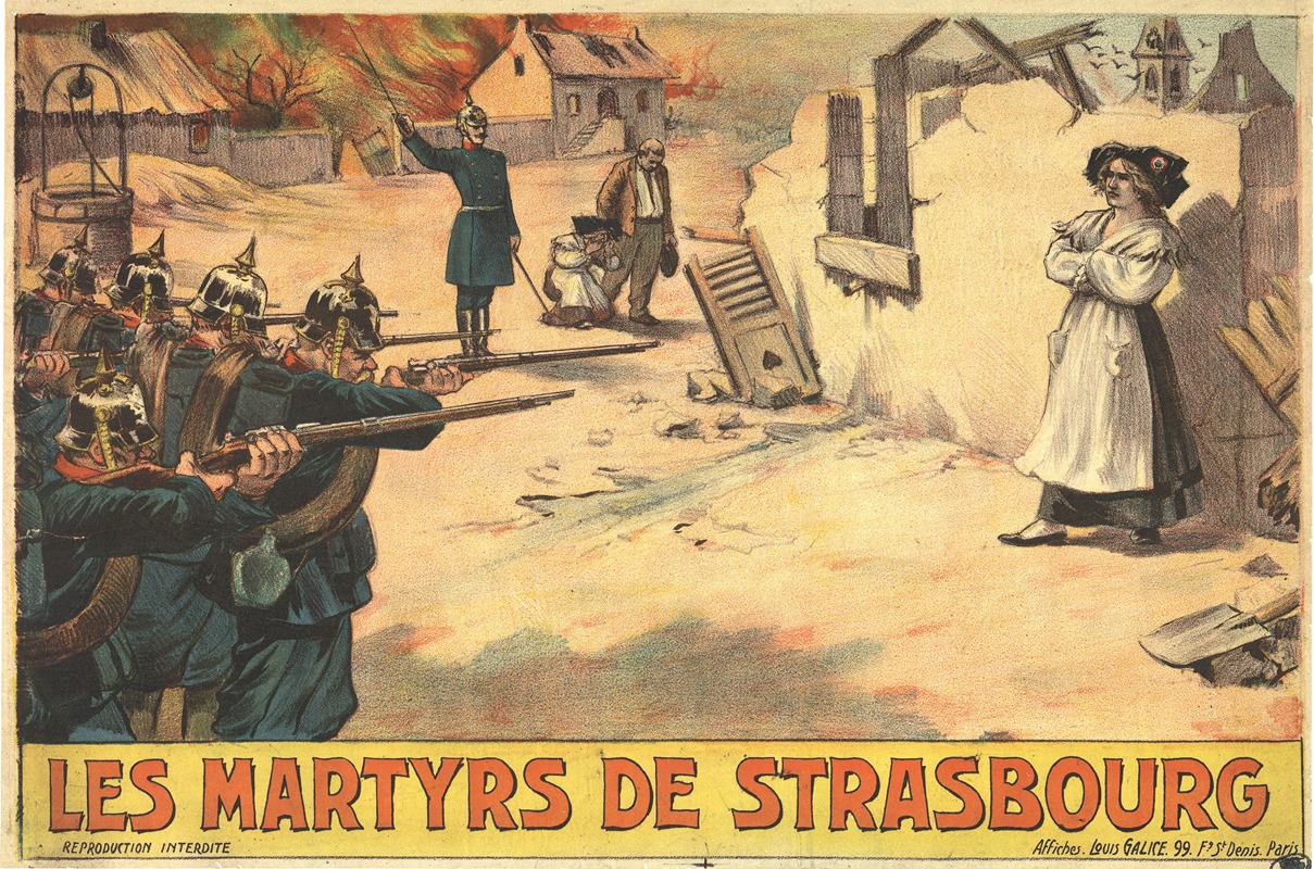Les martyrs de Strasbourg by Louis Galice — digital art print download