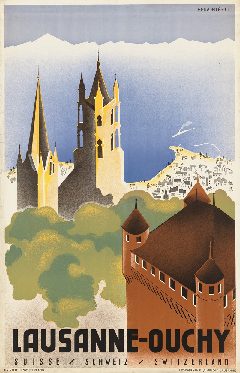 Lausanne-Ouchy by Vera Hirzel — digital art print download