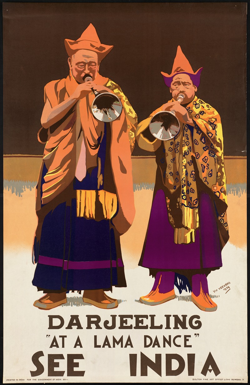 See India. Darjeeling 'At a lama dance' — Vic Veevers