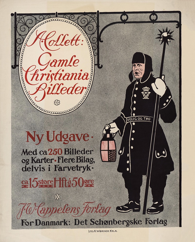 A. Collett; Gamle Christiania billeder — A. Wørner lito