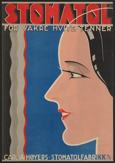 Stomatol for vakre hvite tenner by Alf Ellingsen, 1932 — digital art print download