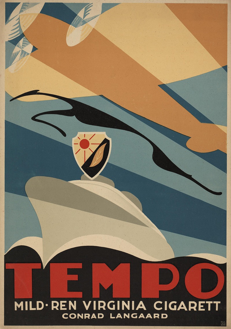 Tempo, mild, ren Virginia cigarett — Alf Ellingsen