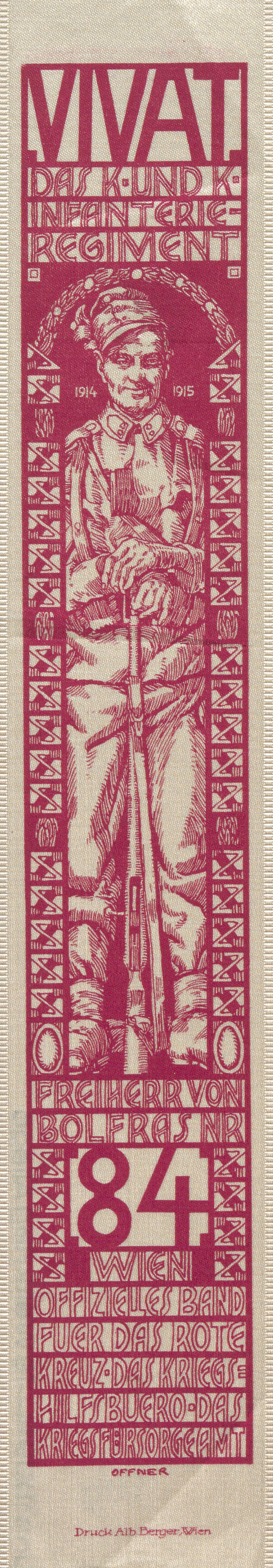 für das Infanterieregiment Nr. 84 — Alfred Offner