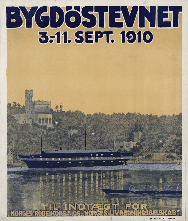 Bygdöstevnet 3.-11. Sept. 1910 by Андреас Блох, 1910 — digital art print download