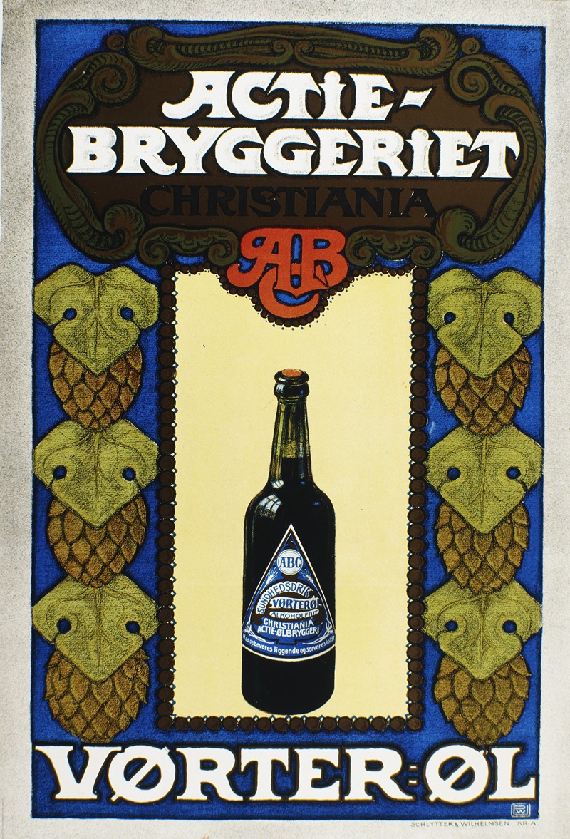 Actie-Bryggeriet. Vørter-Øl. by Anonymous — digital art print download