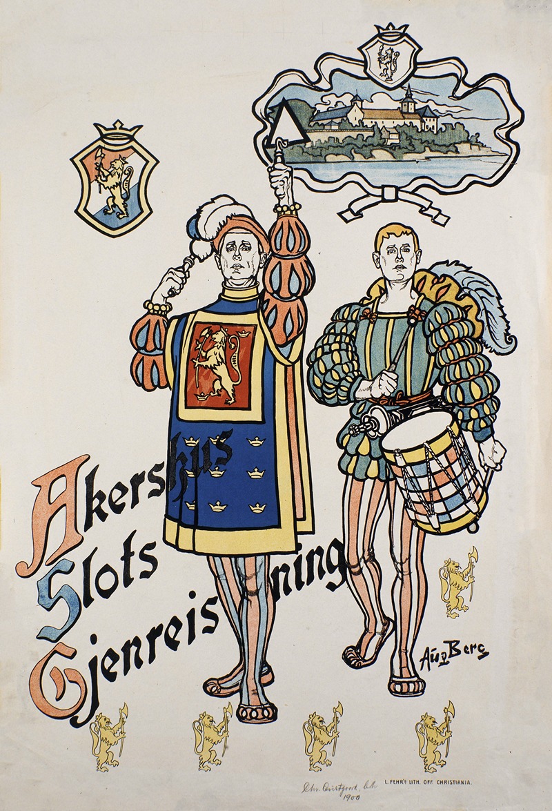 Akershus Slots Gjenreisning by Аноним, 1910 — digital art print download