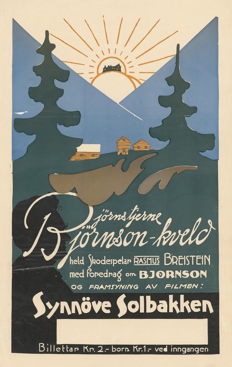 Bjørnstjerne Bjørnson-kveld — Anonymous