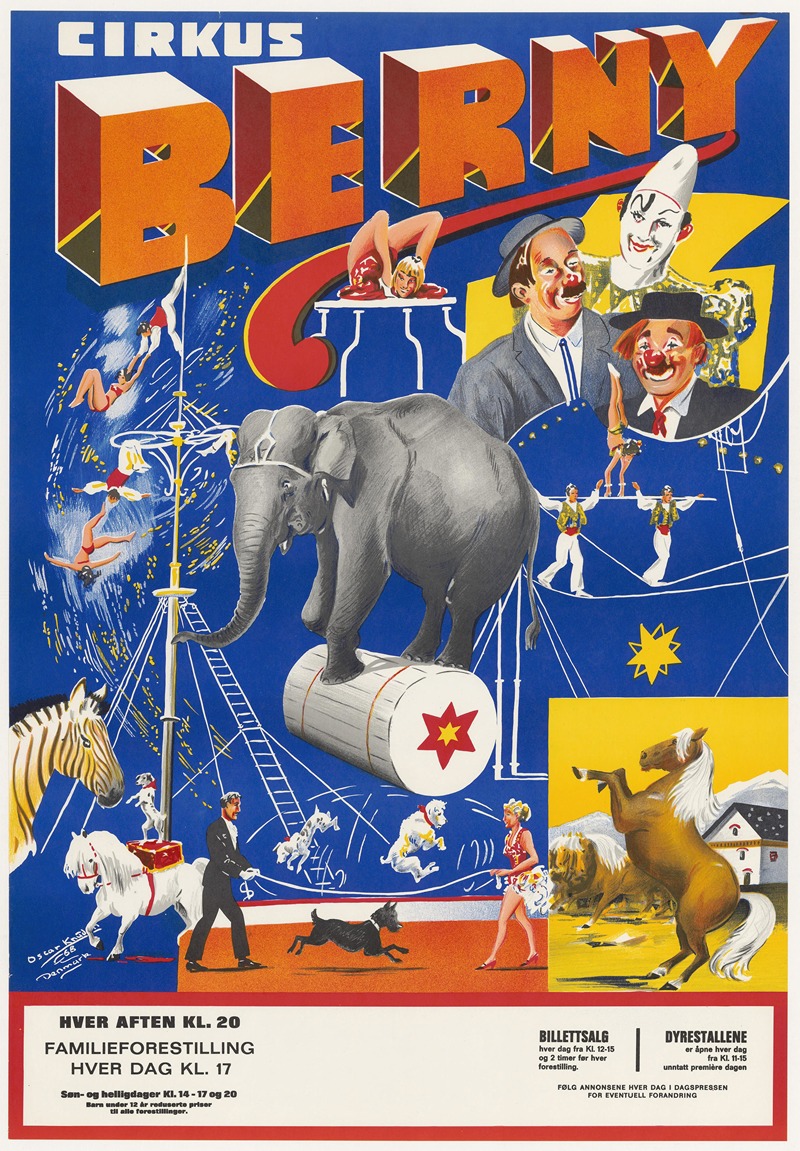Cirkus Berny – sesong 1968 by Аноним, 1968 — digital art print download