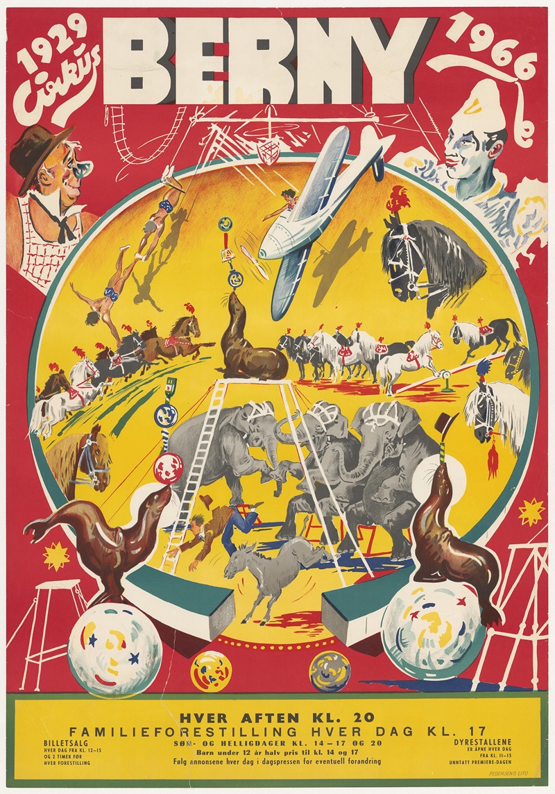 Cirkus Berny 1929-66 by Аноним, 1966 — digital art print download